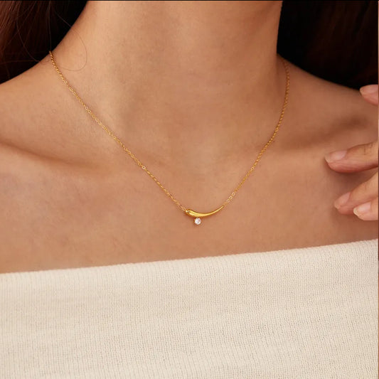 French Geometric Necklace