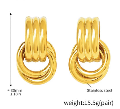 Vacation Luxe C-Shape Earrings