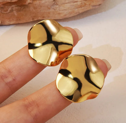 Golden Glow Hoop Earrings