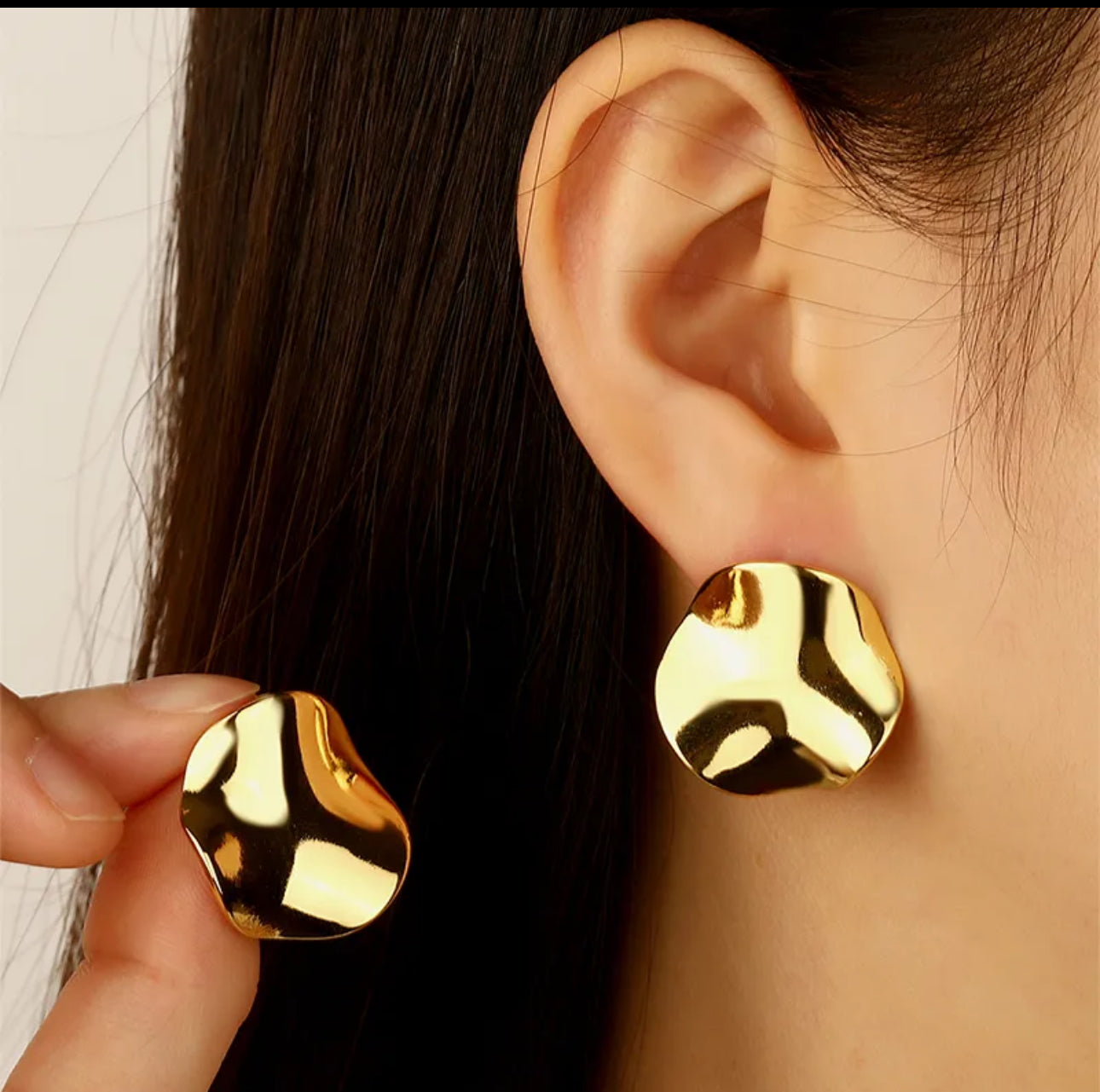Golden Glow Hoop Earrings