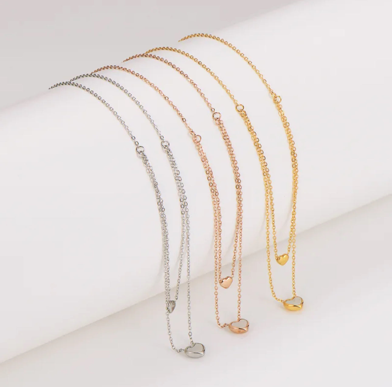 Two-Layer Heart Necklace