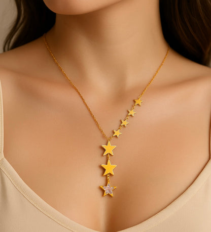 Starshine Gold Link Necklace