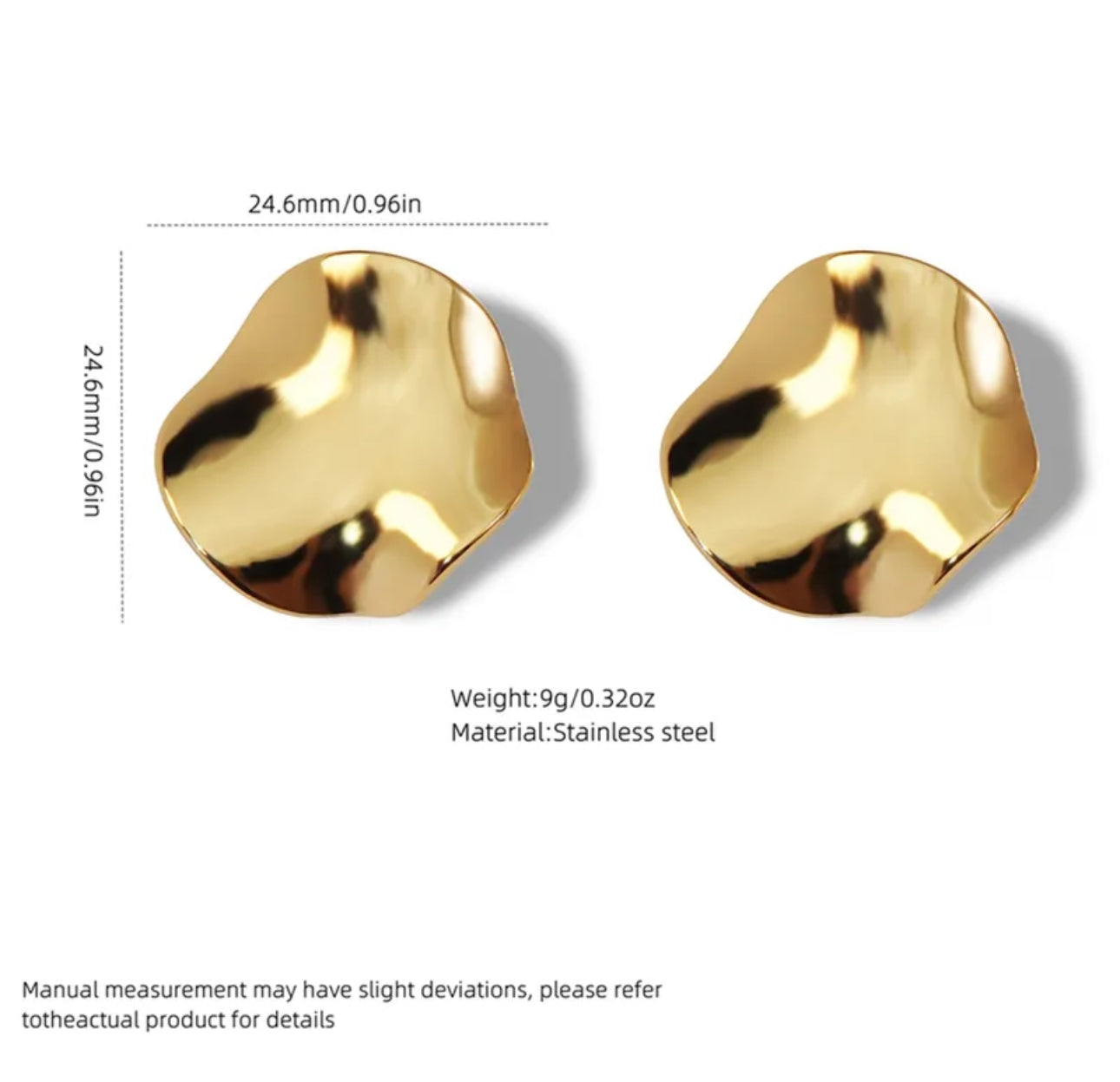 Golden Glow Hoop Earrings