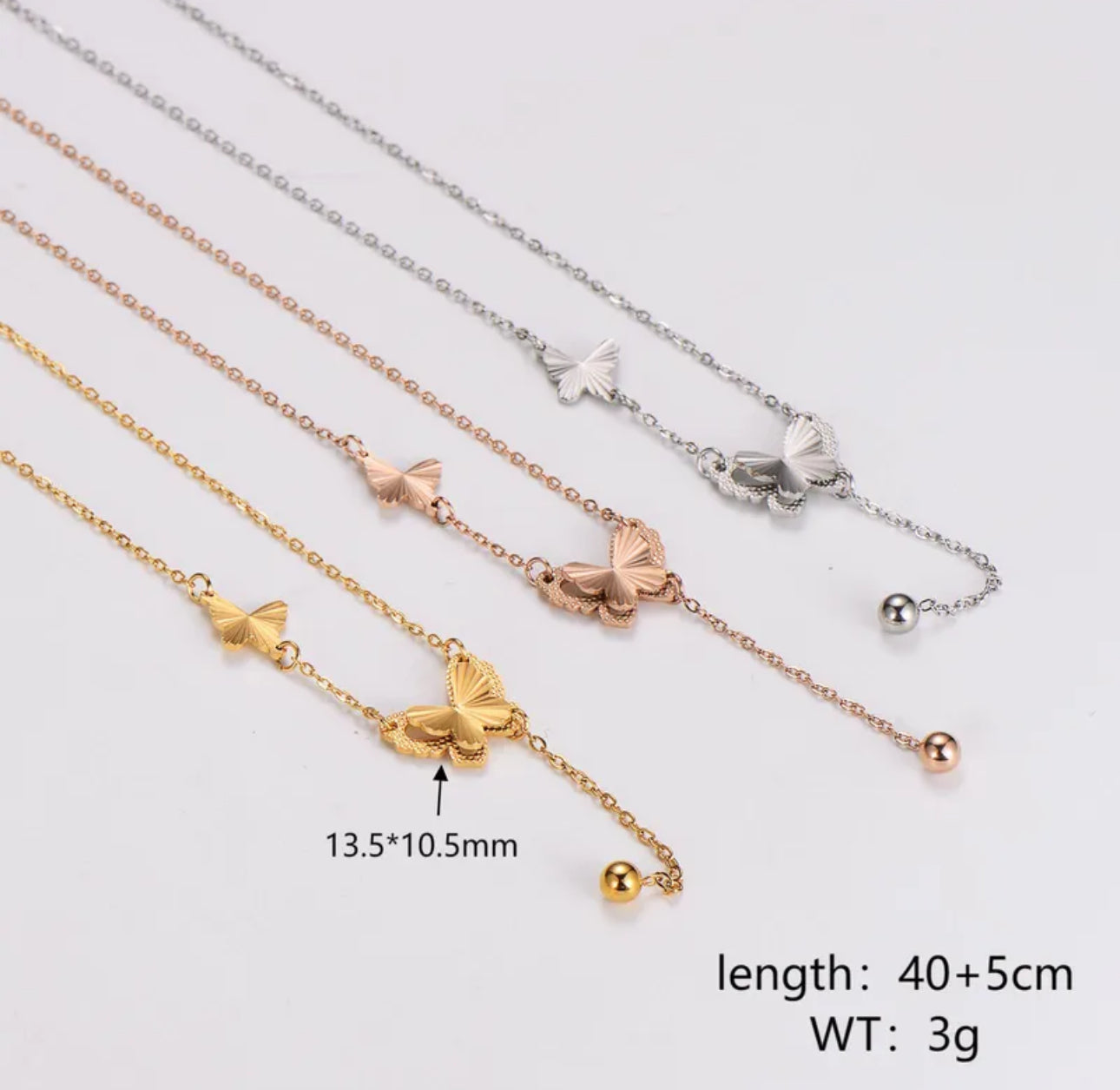 Butterfly Round Necklace