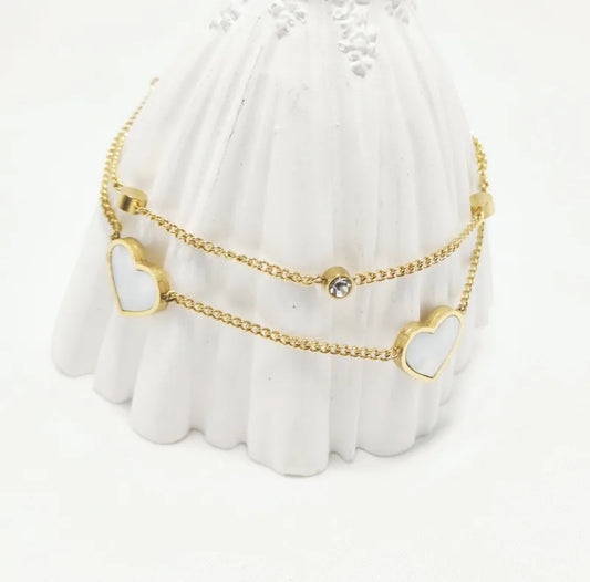Elegant Heart Bracelet