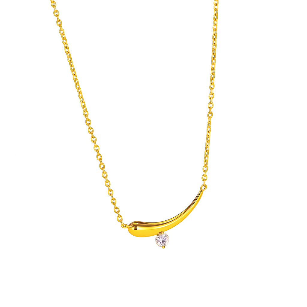 French Geometric Necklace