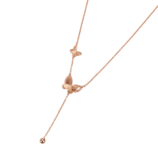 Butterfly Round Necklace
