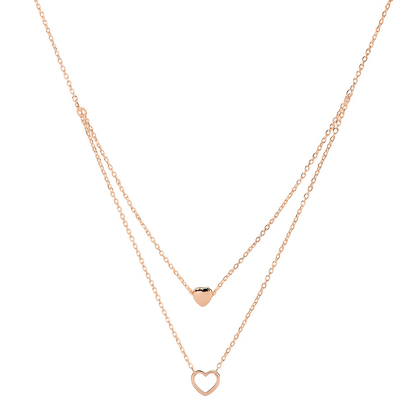 Two-Layer Heart Necklace