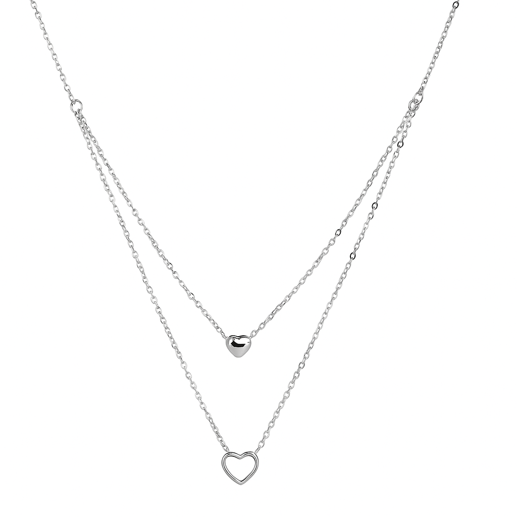 Two-Layer Heart Necklace