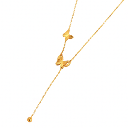 Butterfly Round Necklace